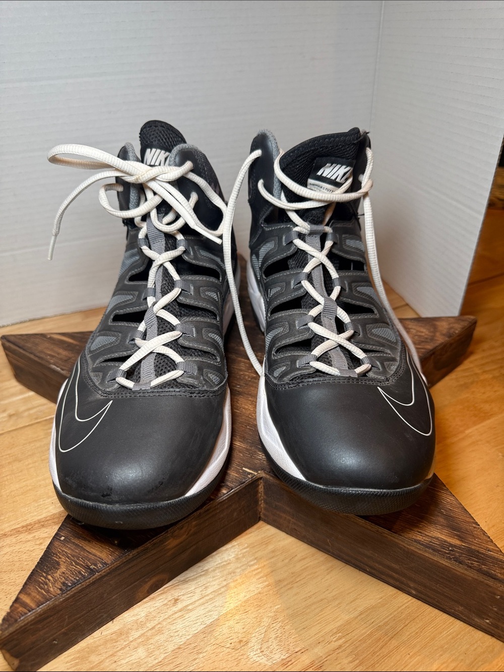 Nike Air Max Stutter Step Basketball Shoes Men’s 9.5 Black Gray White
